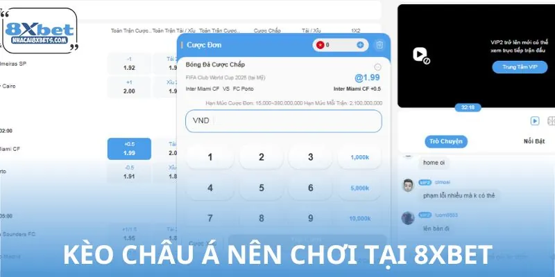 Nên chọn kèo châu Á khi chơi tại nhà cái 8XBET